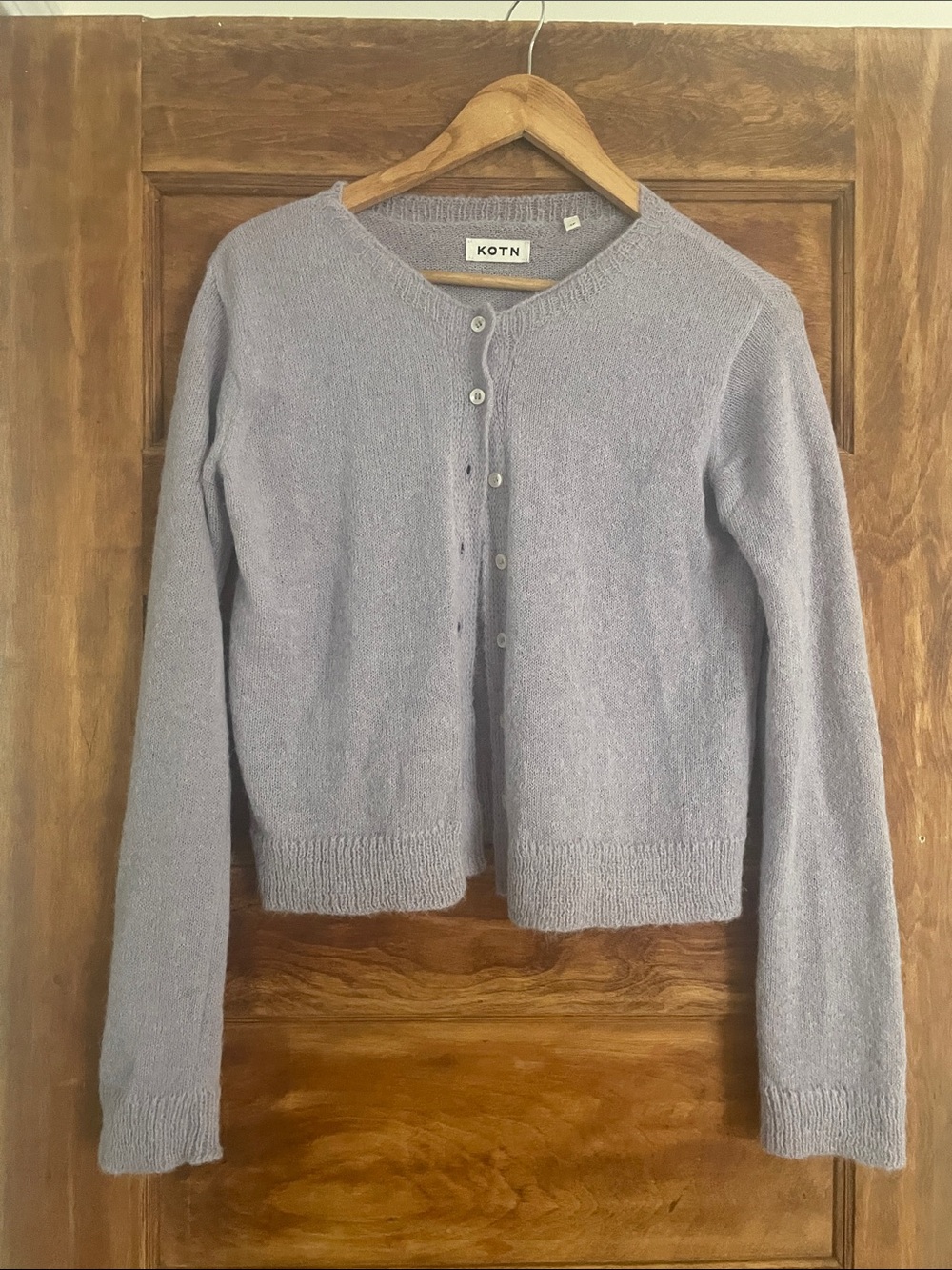 KOTN lilac purple lavender alpaca cardigan small